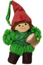 Vintage 1980 Hallmark Drummer Boy Yarn Pom Pom Christmas Ornament QX1231... - $17.81