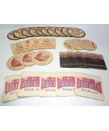 LOT OF BEER COASTERS MILLER, SCHMIDT&#39;S, Schlitz Bavarian Bacardi Coca Cola - $8.86