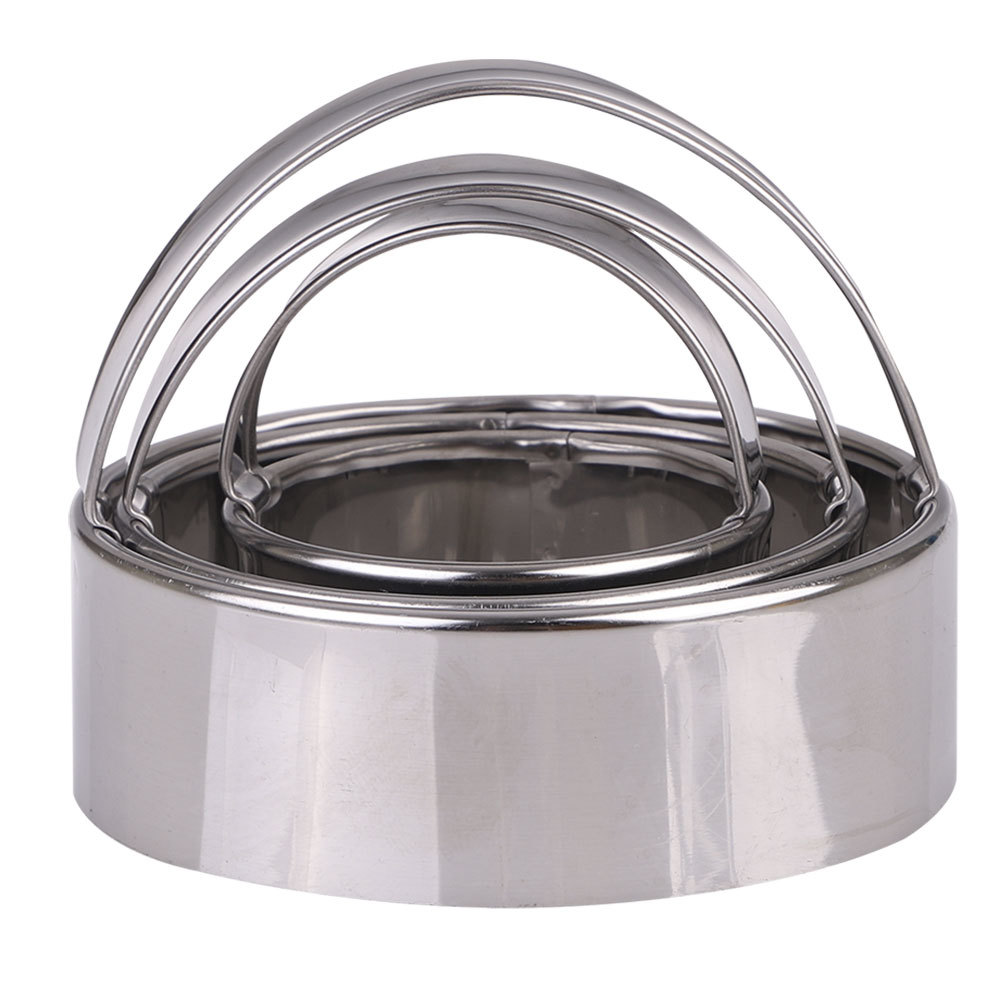 Appetito S/Steel Plain Scone Cutters with Handle (Set of 3) - $17.08