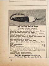 1949 Print Ad Davies Dancing Darters DDD Fishing Lures Made in Syracuse,... - £7.04 GBP