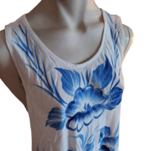 Seven Islands Sleeveles Midi Dress Women&#39;s Medium White Summer Beach Cot... - £14.86 GBP