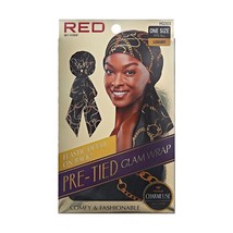 RED BY KISS PRE-TIED GLAM WRAP ONE SIZE FITS ALL - #HQ303 LUXURY - £6.06 GBP