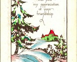 New Years Resolution Show Appreciation For Friendship Trees 1919 DB Post... - $3.91