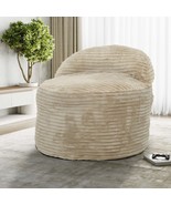 Convertible Memory Foam Bean Bag Chair - 2-in-1 Sofa (Beige) - €389,49 EUR