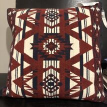 Ralph Lauren Aztec Navy &amp; Rust Southwestern 20x20 Decorative Pillow New - $97.05 CAD