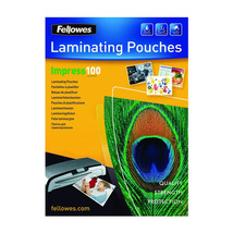 Fellowes Laminating Pouches 100 micron Gloss A4 (100pk) - £36.43 GBP