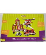 AJ) Just Kidz 400 Piece Construction Firefighter Building Block Playset - £11.86 GBP