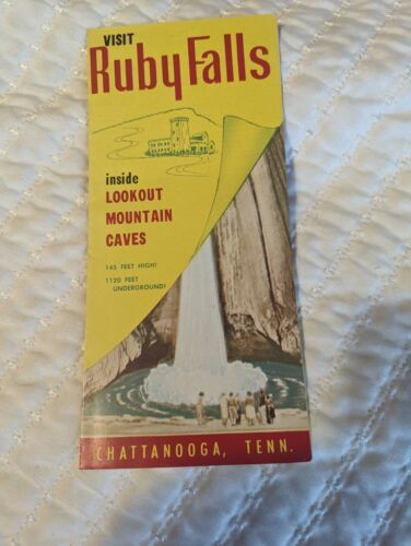 Vintage Visit Ruby Falls Chattanooga Tennessee Brochure - $4.94