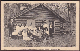 Charleston, ME Postcard, ca. 1910 - Christian Endavor Camp Summer School - £9.84 GBP