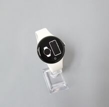 Google Pixel Watch 3 45mm Polished Silver w/ Porcelain Band GA05736-US image 2