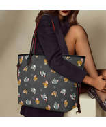 Tom and Jerry Faces Women&#39;s Leather Tote Handbag with Coin Purse - £30.68 GBP