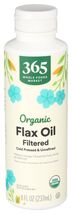 9/26 365 by Whole Foods Market, Flax Oil Filtered Organic, 8 fl oz - $9.85
