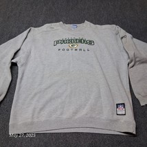 VTG Reebok On Field NFL Green Bay Packers Sweatshirt Size XL Gray Embroi... - $24.12