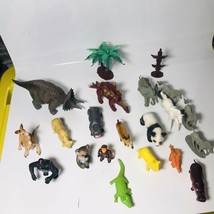 Lot Of 20 Vintage Plastic African Wildlife Safari Animal Figures - £15.94 GBP
