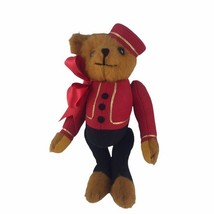 Sue Kruse OOAK Bellhop Artist Teddy Bear 10&quot; 5/82 #17 Signed Brown Jointed - $64.00