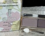 Clinique All About Shadow Duo - 21 Twilight Mauve / Brandied Plum - FS N... - $23.71