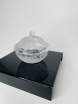 Rose Petals Glass Candy Bowl Covered Box Home/Room Decoration - £15.58 GBP