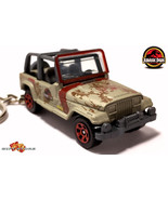 RARE KEYCHAIN JEEP WRANGLER JURASSIC PARK CUSTOM Ltd Ed. GREAT GIF - $38.98