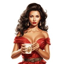 Big Boobs Vintage Pin-up Retro Beauty Latina Girl Vinyl Decal Sticker UV... - $109.41 MXN
