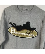 Vintage Purdue Boilermakers T Shirt NCAA Football Long Sleeve Men’s Large - £19.51 GBP