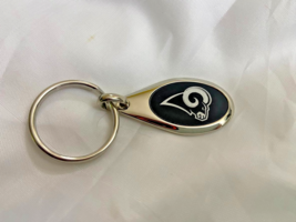 LA RAMS Oval Key Chain Keychain Ring Car Auto Truck NEW - $10.88