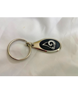 LA RAMS Oval Key Chain Keychain Ring Car Auto Truck NEW - $14.87 CAD