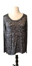 rag &amp; bone Jean Womens Tunic Knit Top Size L Gray Crew Neck Dolman Long ... - $13.42