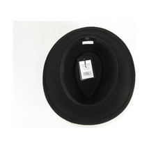 Men BENTLY HEADWEAR Hat Australian Wool Pinch Front Fedora Hudson HU420 Black image 2