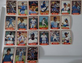 1982 Fleer Texas Rangers Team Set of 22 Baseball Cards - £1.36 GBP