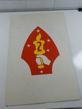 Original Rare USMC 2nd Marine Division Insignia Sign From a Recruiters Office - £66.88 GBP