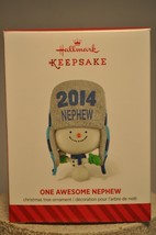 Hallmark  - One Awesome Nephew - Snowman Knitted Hat - 2014 Keepsake Ornament - $14.84