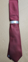 ALFANI Men&#39;s Tie Emerson Neat Burgundy 601 NWT MSRP $55.00 - $14.80