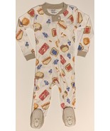 Burt's Bees Baby Sleep & Play Pajamas Footed Pjs Organic Peanut Butter Jelly - £10.15 GBP