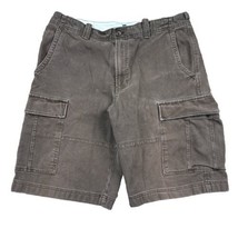 Gap Vintage Mens Cargo Shorts 36 Dark Brown Heavyweight Utility Military... - $15.79