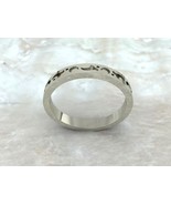 Trendy Unique Art Deco Unisex Band Ring, 925 Solid Sterling Silver Jewelry - €53,86 EUR