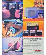 1986 SHARP PRODUCTS Vintage Print Ad Original - Sharp Minds-Sings-Hums!! - $12.15