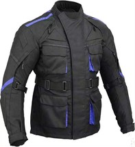 Veste blindée de moto pour hommes, textile respirant Cordura, armures CE - £62.23 GBP