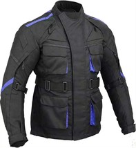 Veste blindée de moto pour hommes, textile respirant Cordura, armures CE - £61.99 GBP