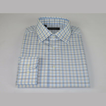 Men Mondego 100% Cotton Dress Sport Classic Business shirt sn100 blue checker image 4