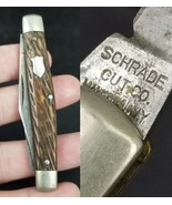 1917-1946 rare vintage pocket knife Schrade Cut Co. Walden NY old JIGGED... - $59.99