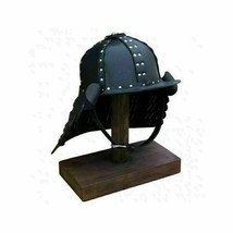 Medieval Warrior Armour Samurai Helmet Leather Helmet Knight Cosplay, Larp - £160.90 GBP