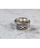 Mens Vintage Estate Sterling Silver Irish Celtic Eternity Knot Ring 7.0g... - €42,79 EUR