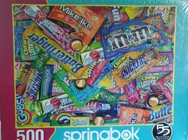 Spring Bok Sweet Tooth 500 piece puzzle candy Snickers Butterfinger M&amp;M New - £14.74 GBP