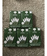 5X Holiday Time 50 LED COOL White Mini Lights with GREEN Wire 11’ Indoor... - $533.86 MXN