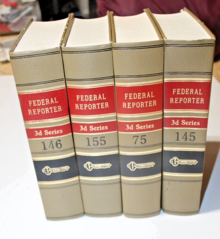 Lot of 4 Decorative Law Books , staging