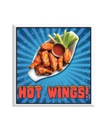 Hot Wings DECAL (Choose Your Size) Concession Food Truck Vinyl Sign Sticker - €5,97 EUR+