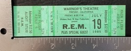 REM R.E.M. - VINTAGE JULY 19, 1985 FRESNO, CA. UNUSED WHOLE CONCERT TICKET  - $55.05 CAD