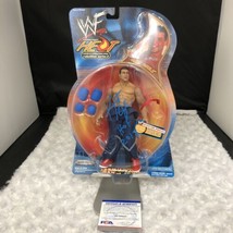 Kurt Angle WWE/ WWF Heat Rebellion Series 2 Jakks Pacific Autographed W/ PSA CoA - £99.91 GBP
