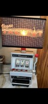 Vegas Jackpot Slot Machine Lamp Coins Sounds Lights (Vintage Rare) WORKS - £36.22 GBP