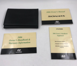 2006 Hyundai Sonata Owners Manual Handbook Set with Case OEM D03B01049 - $19.79